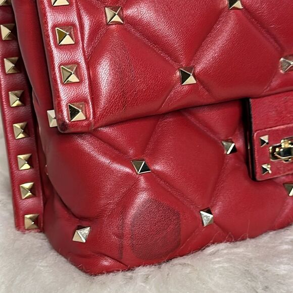 💯 Authentic Valentino Candy Handbag Shoulder Bag Red🍀 - Picture 6 of 16